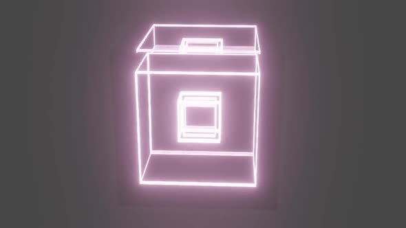 Neon Boxes Rotate V1