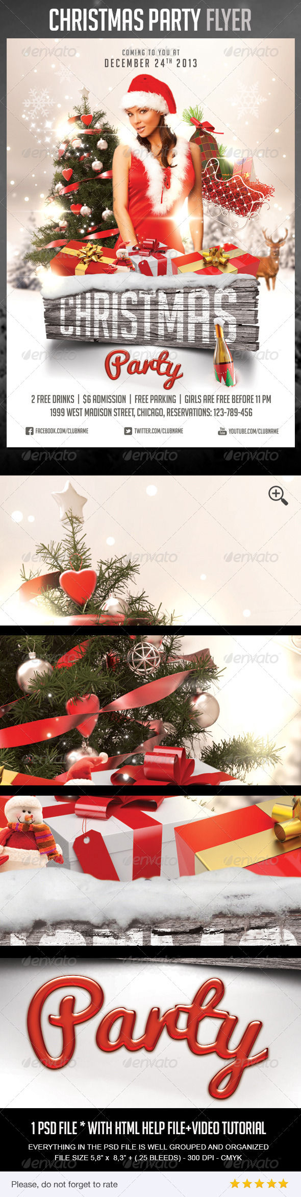 Christmas Party Flyer - Clubs & Parties Events