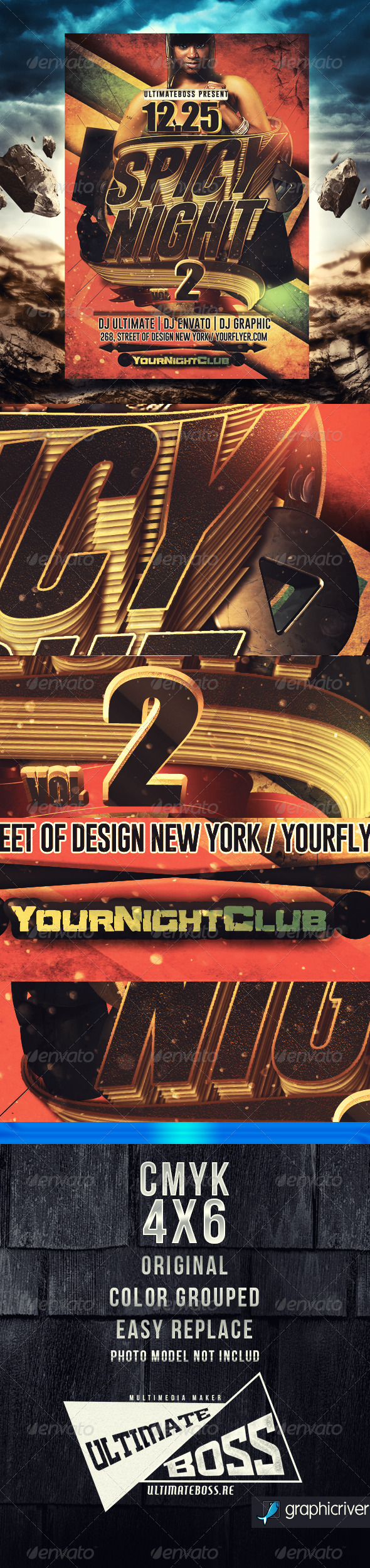 Spice Night Flyer - Clubs & Parties Events