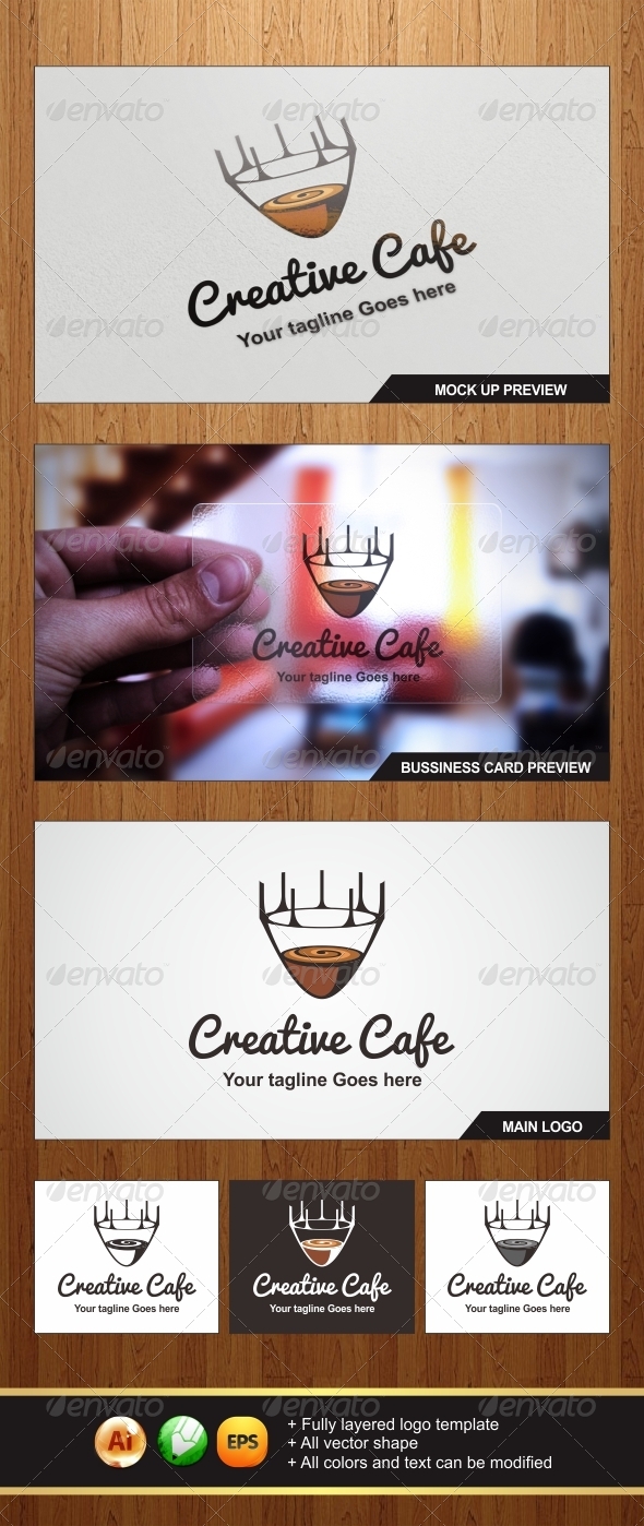 Creative Cafe Logo - Food Logo Templates