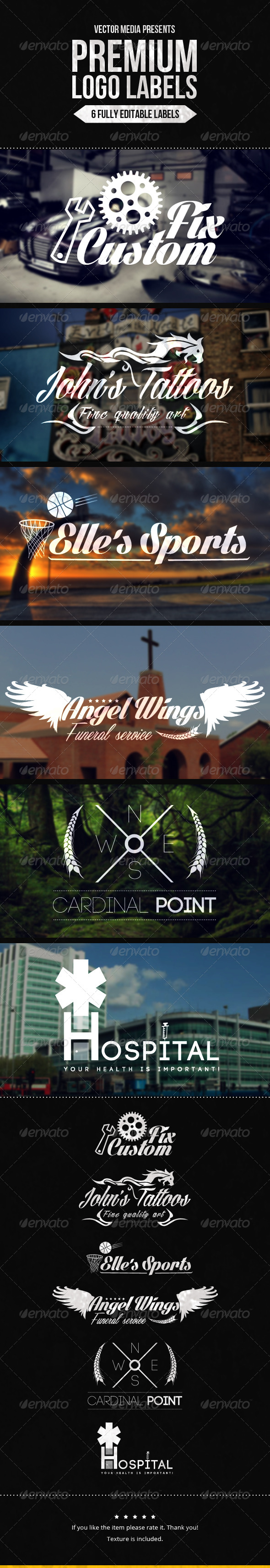 Premium Logo Labels - Badges & Stickers Web Elements