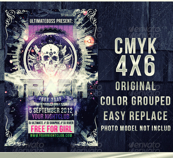 Trash Tour Flyer - Clubs & Parties Events