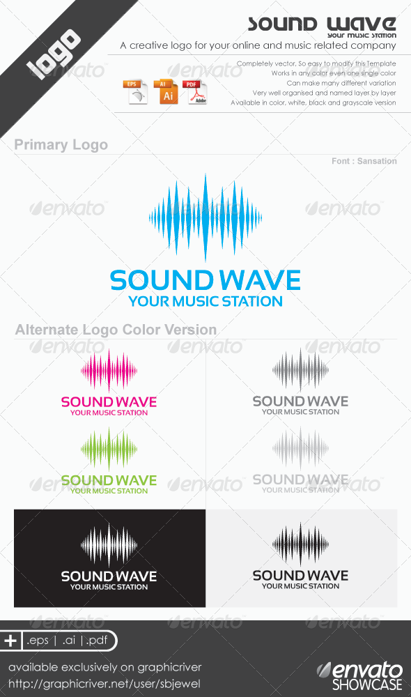 Sound Wave Logo Templates - Abstract Logo Templates