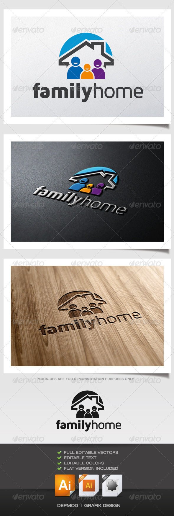 Family Home Logo - Symbols Logo Templates