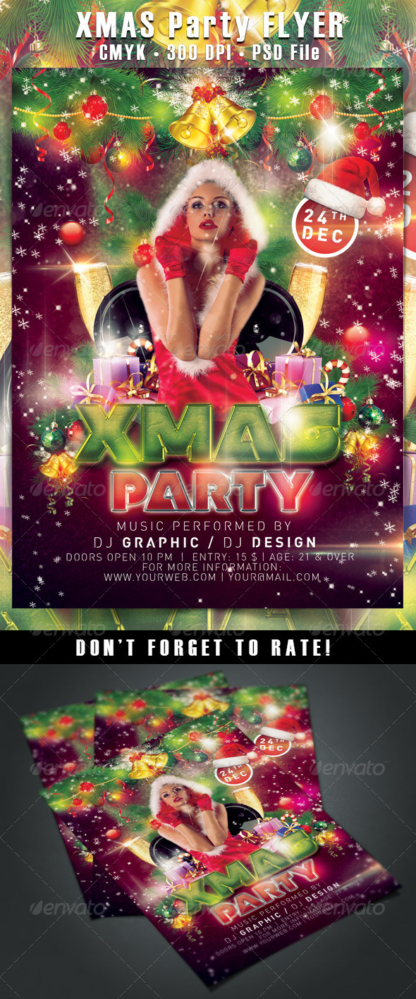 Xmas Party Flyer - Clubs & Parties Events