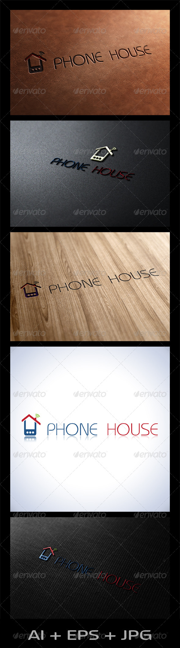 Phone House - Objects Logo Templates