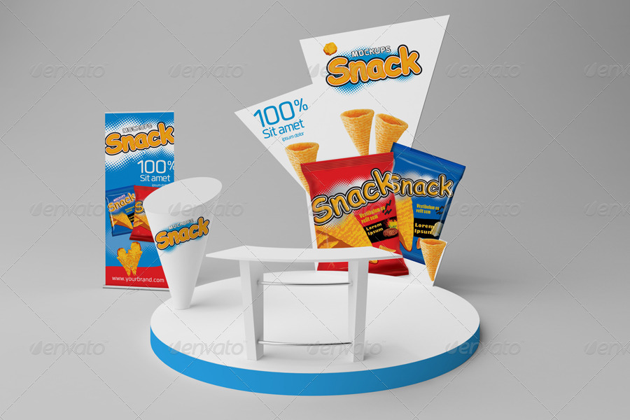 Download Snack Sampling Booth Mockups by Wutip | GraphicRiver