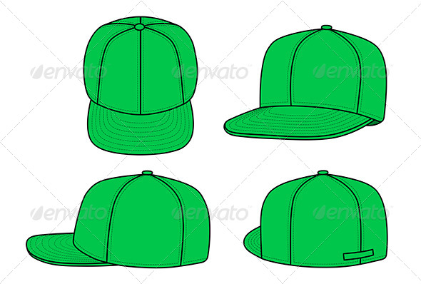 Green Rap Cap - Man-made Objects Objects