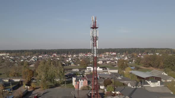 Bird'seye View of the Cellular Tower