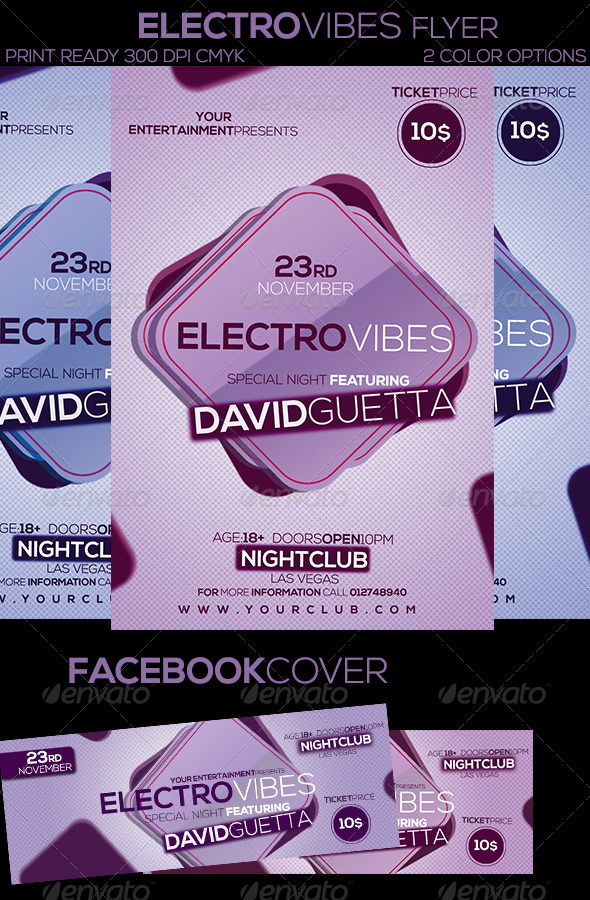 Electro Vibes Flyer - Clubs & Parties Events