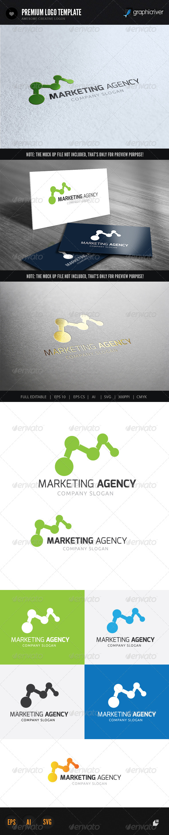 Marketing Agency - Letters Logo Templates