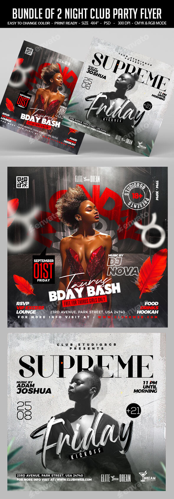 Night Club Flyer Bundle