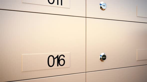 A metal safe lockers are used by bank to protect and secure all of the deposit.