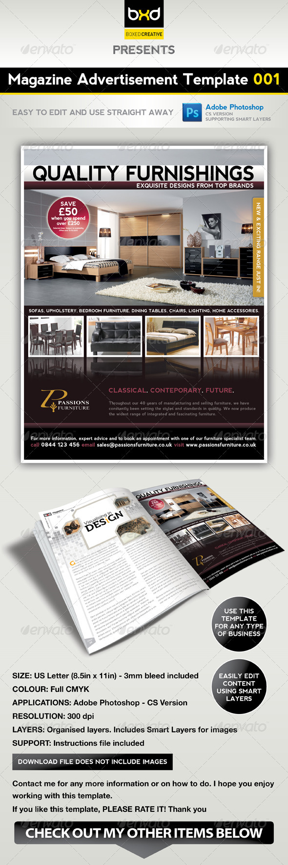 Magazine Advert Template 001 - Corporate Flyers