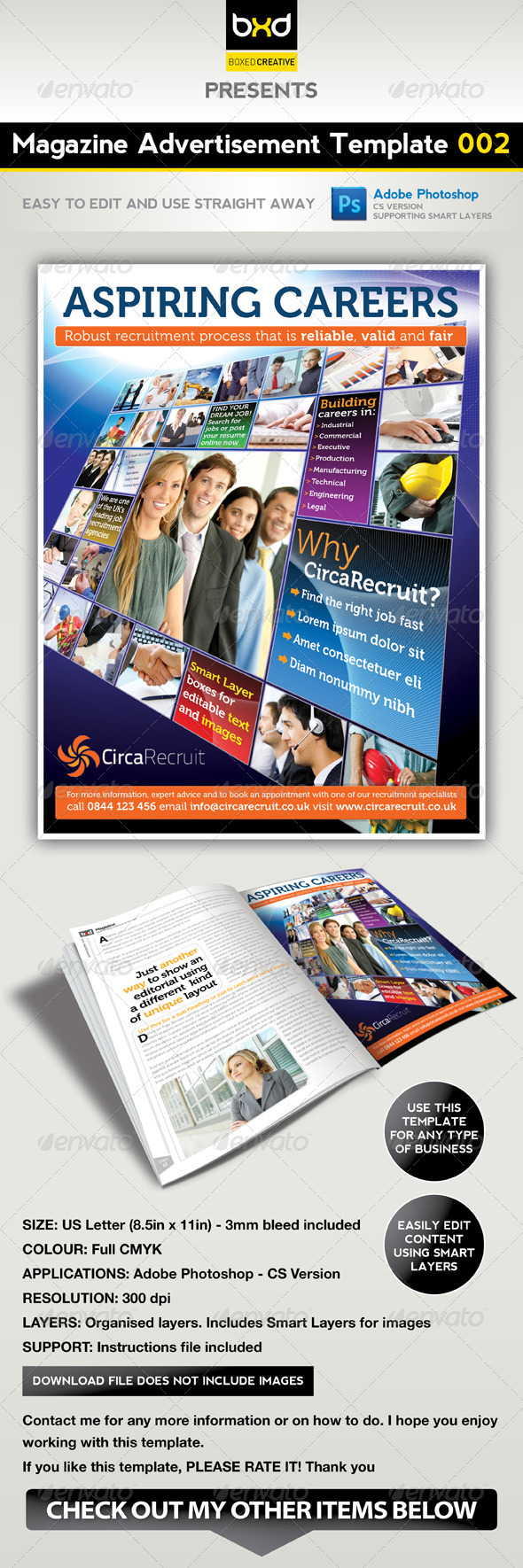 Magazine Advert Template 002 - Corporate Flyers