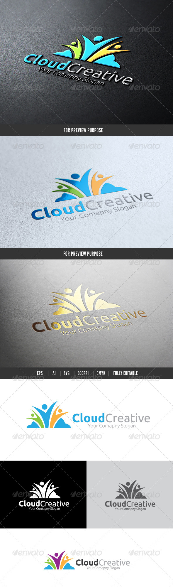 Cloud Creative - Humans Logo Templates