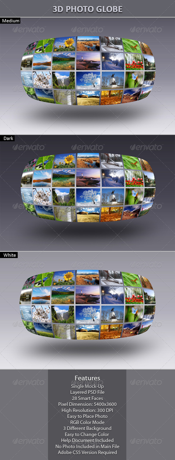 3D Photo Globe - Miscellaneous Photo Templates