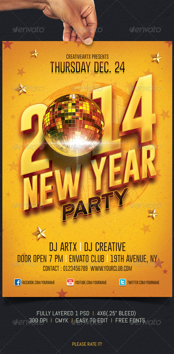 New Year Party - Events Flyers