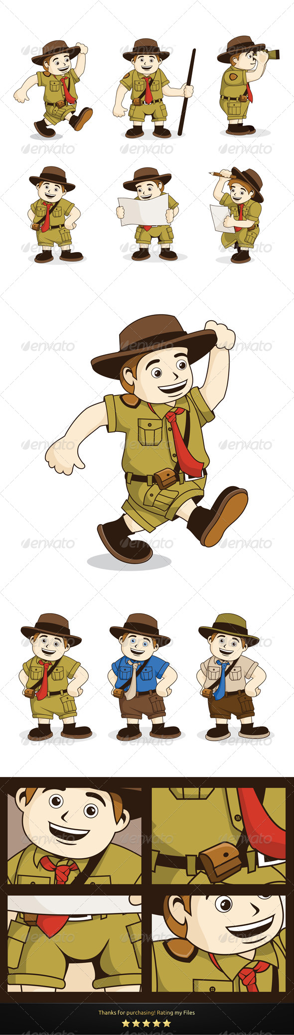 6 Vectors Character - People Characters