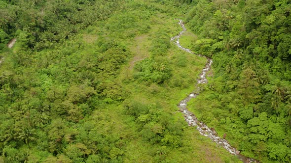 River Flowing in the Mountain Jungle, Philippines, Camiguin alt