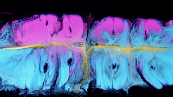 Colourful Pink and Blue Acrylic Ink Design Template Mixed Texture Background alt