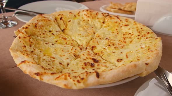 Megrelian Khachapuri on the Table Georgian Cuisine alt
