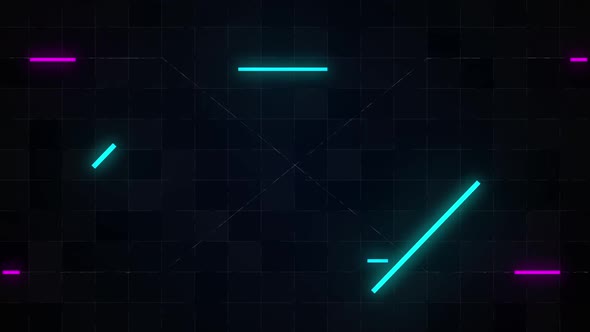 Geometry of neon background lines