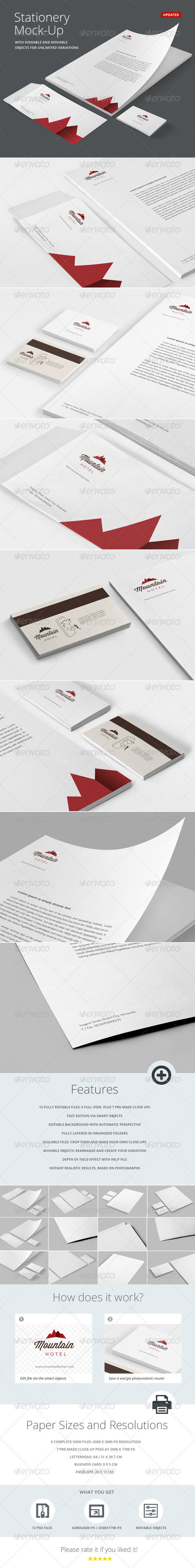 Stationery | Branding Mock-Up - Stationery Print