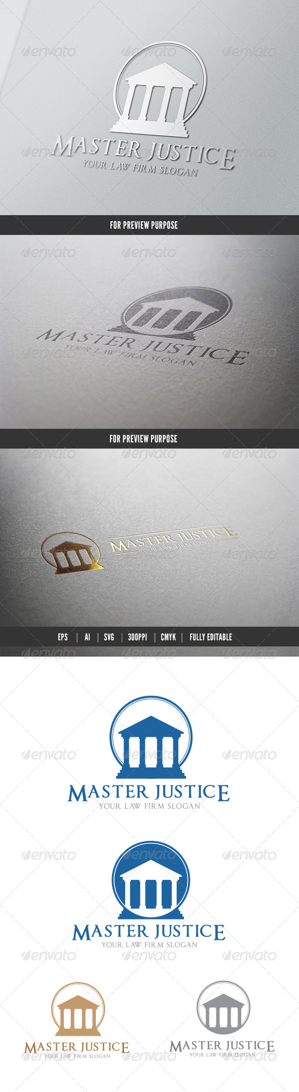 Master Justice - Crests Logo Templates