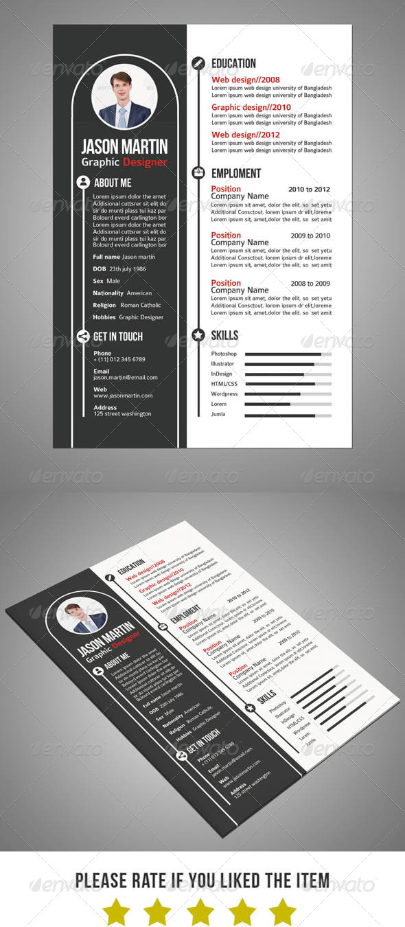 Creative Resume v4 - Resumes Stationery