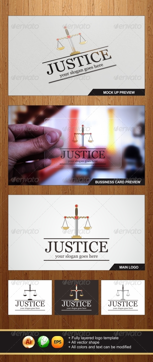 Justice Law Logo - Symbols Logo Templates
