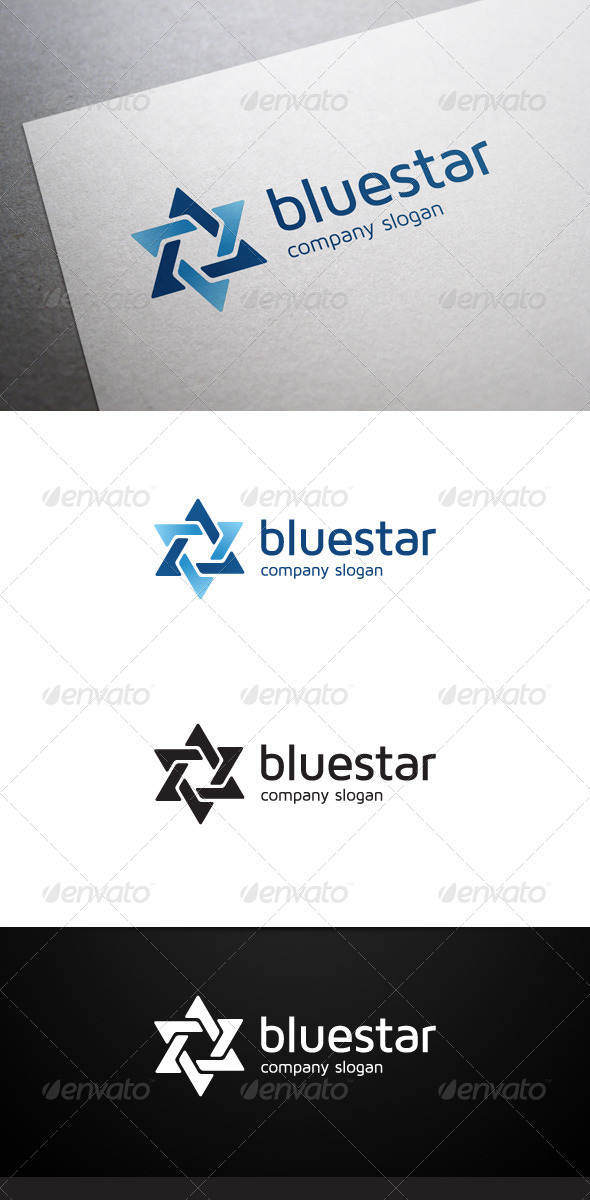 Blue Star Logo - Symbols Logo Templates