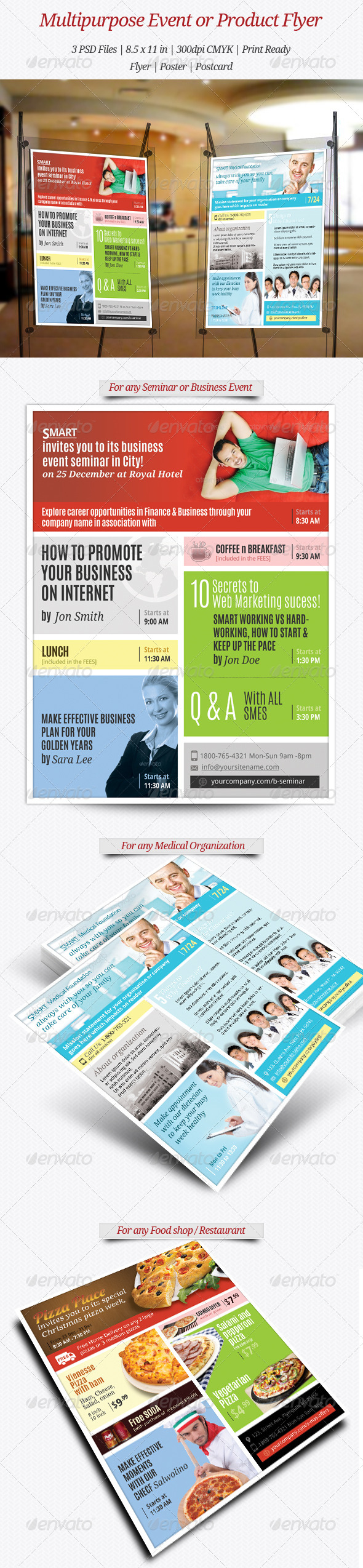 Multipurpose Product, Service or Event Flyer - Corporate Flyers