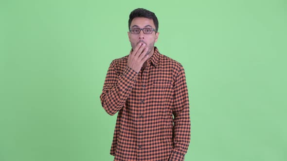 Young Hispanic Hipster Man Looking Shocked alt