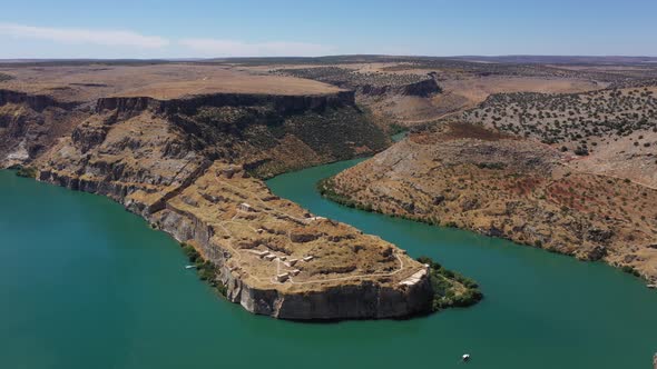 Canyons And Curly River Aerial View