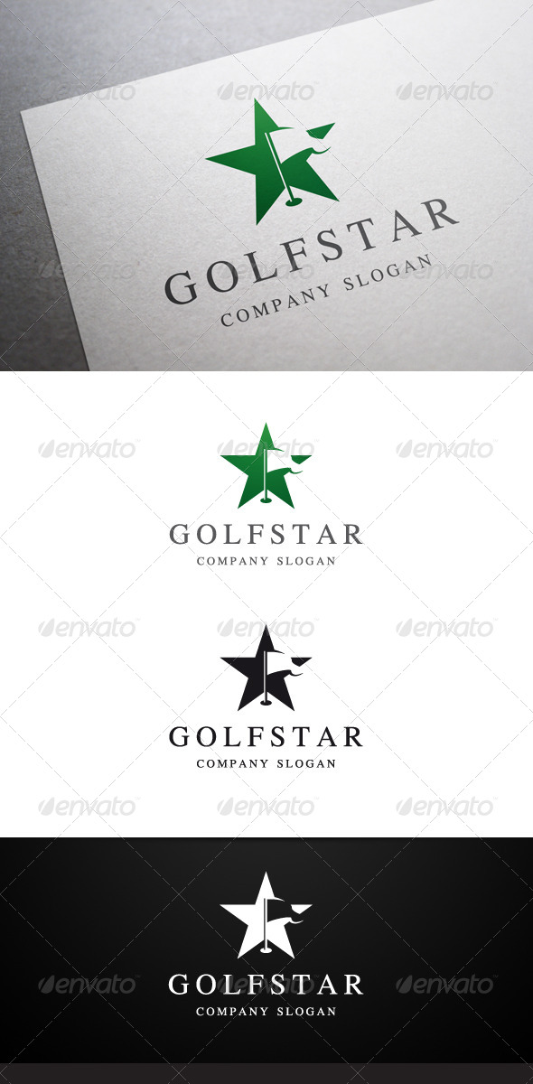 Golf Star Logo - Symbols Logo Templates