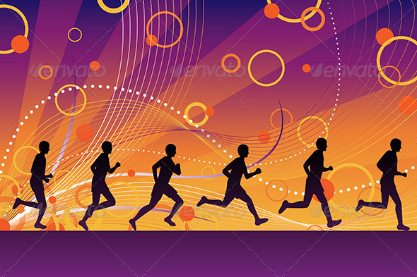 Silhouette Runners - Sports/Activity Conceptual