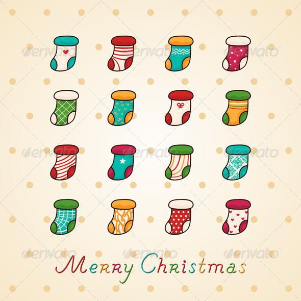 Christmas Socks - Christmas Seasons/Holidays