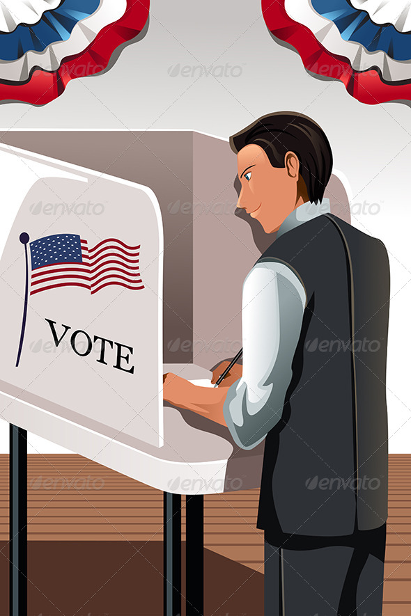 Voting Man - Conceptual Vectors