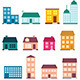 Flat Style House Icons by VectorCat | GraphicRiver
