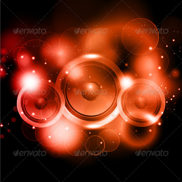 Abstract music speakers background - Backgrounds Decorative