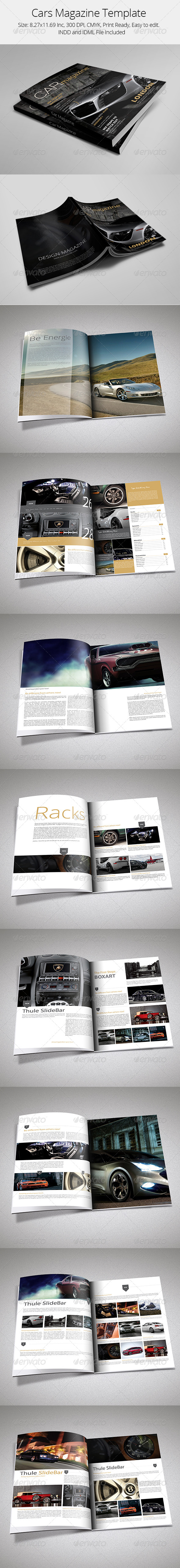 Cars Magazine Template - Magazines Print Templates
