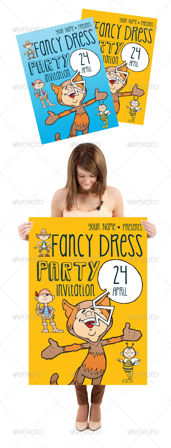 Fancy Dress / Costume Party Invitation - Clubs & Parties Events