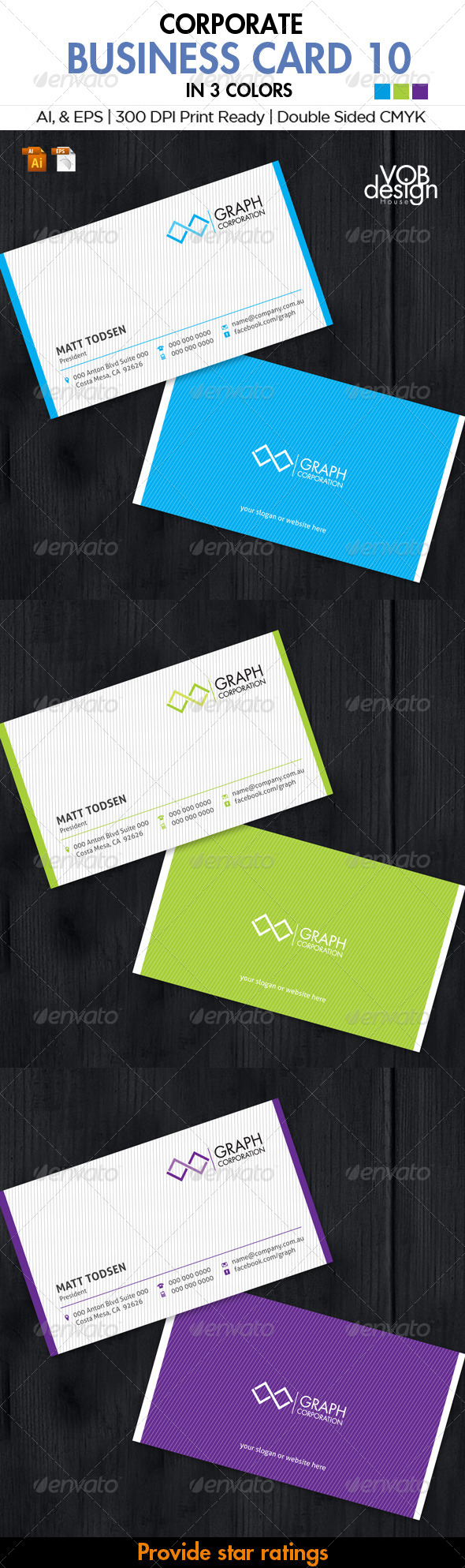 Corporate Business Card 10 - Business Cards Print Templates