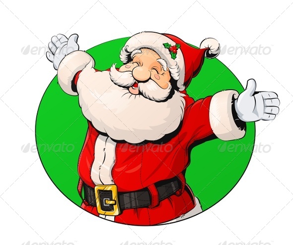 Smiling Santa Claus - Christmas Seasons/Holidays
