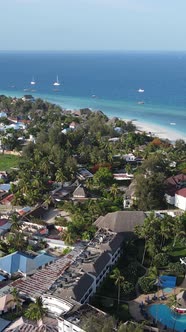 Tanzania  Houses on Zanzibar Island Slow Motion alt