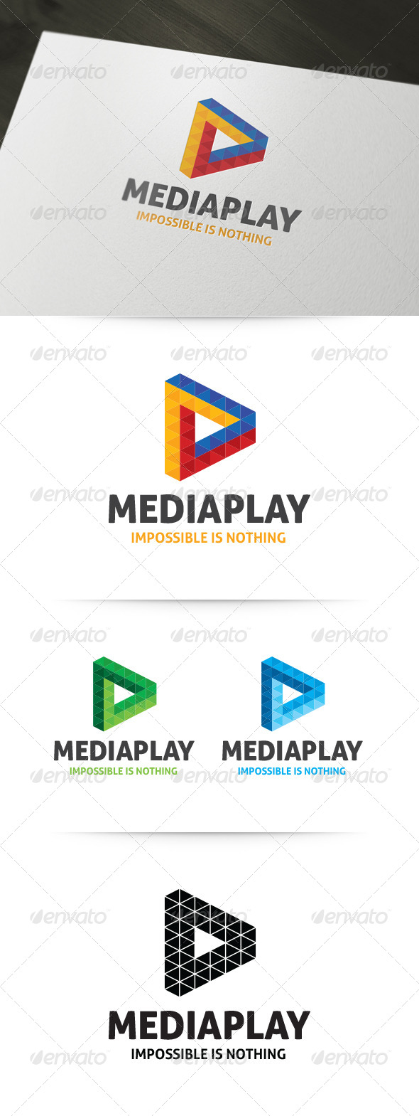Impossible Triangle Logo - Symbols Logo Templates