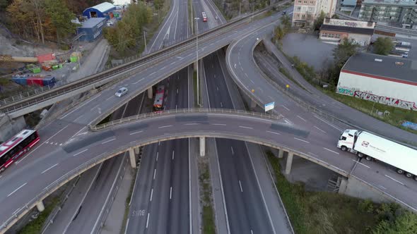 Aerial View of Interchange Elevated Highway