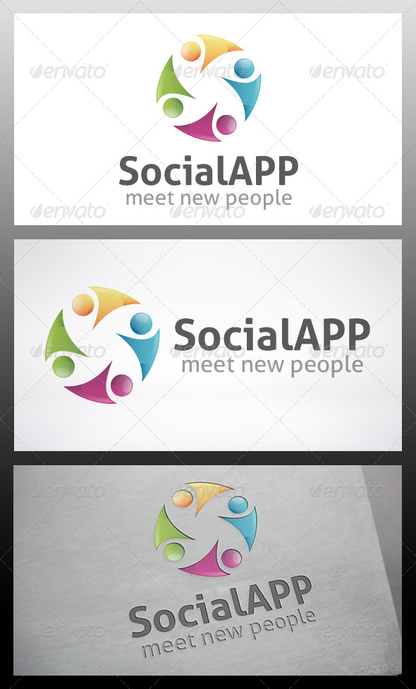 Social Logo Template - Humans Logo Templates