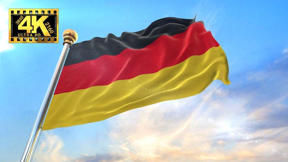 [4K] Germany Flag